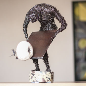 Скульптура под названием "Slip (35x27x22 3.3k…" - Karen Axikyan, Подлинное произведение искусства, Камень
