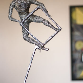 Sculpture titled "Utopia (56x27x22 5k…" by Karen Axikyan, Original Artwork, Metals