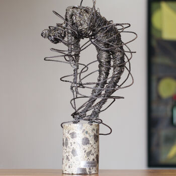 Escultura titulada "Intertwined dance (…" por Karen Axikyan, Obra de arte original, Hormigón