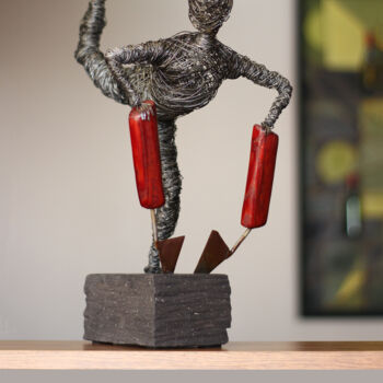 Sculpture intitulée "Creation (43x22x28…" par Karen Axikyan, Œuvre d'art originale, Métaux