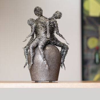 Sculpture titled "Emptiness (26x16x16…" by Karen Axikyan, Original Artwork, Metals