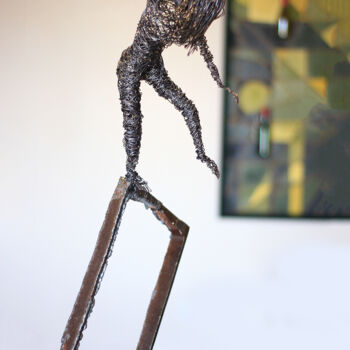 Escultura titulada "Wind games (73x30x1…" por Karen Axikyan, Obra de arte original, Metales