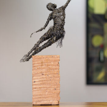 Sculpture titled "Grace (35x16x9 1.3k…" by Karen Axikyan, Original Artwork, Metals