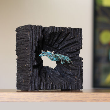 Sculpture intitulée "Flight at sunrise 1…" par Karen Axikyan, Œuvre d'art originale, Pierre