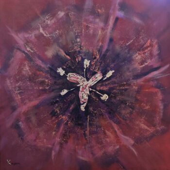 Картина под названием "In flower" - Karen Aydinyan, Подлинное произведение искусства, Акрил Установлен на Деревянная рама дл…