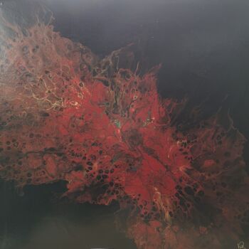 Картина под названием "Bloody" - Karen Belbézier, Подлинное произведение искусства, Акрил