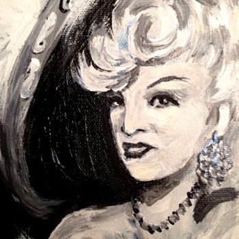 Painting titled "Mae West" by Ferrand, Original Artwork, Acrylic