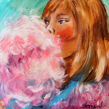 Peinture intitulée "Cotton Candy" par Ferrand, Œuvre d'art originale, Acrylique