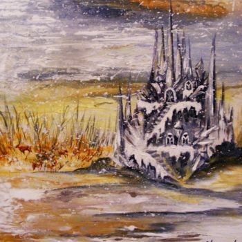 Pittura intitolato "Ice Castle" da Ferrand, Opera d'arte originale, Acrilico