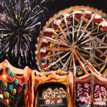 Pittura intitolato "carnival" da Ferrand, Opera d'arte originale, Acrilico