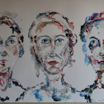 Peinture intitulée "Multiples 11" par Karen Finkelstein, Œuvre d'art originale, Acrylique