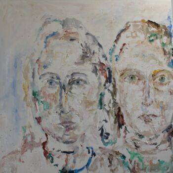 Malerei mit dem Titel "Lecture" von Karen Finkelstein, Original-Kunstwerk, Öl