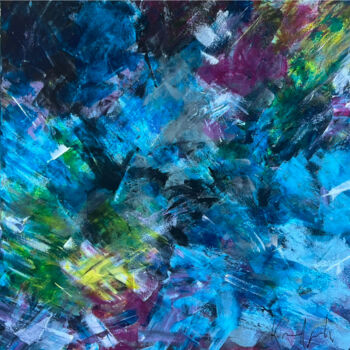 Картина под названием "Sinfonia Cromatica" - Karen Sanseverino, Подлинное произведение искусства, Акрил Установлен на Деревя…
