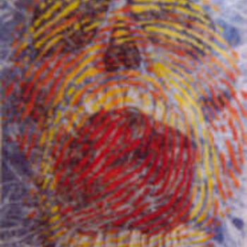 Σχέδιο με τίτλο "Fingerprint Scream" από Karen Wood, Αυθεντικά έργα τέχνης