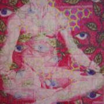 Рисунок под названием "Psychedelic Sitting…" - Karen Wood, Подлинное произведение искусства
