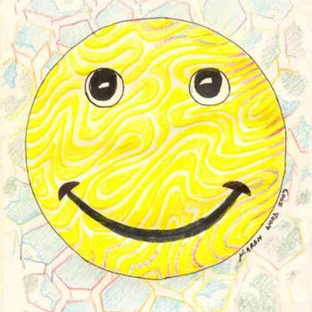 Drawing titled "Smile" by Karen Wood, Original Artwork