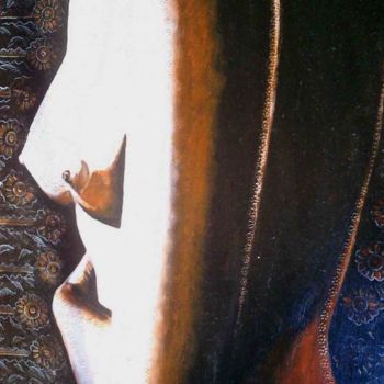 Pittura intitolato "BUSTE AUX FLEURS" da Karen Decoster, Opera d'arte originale