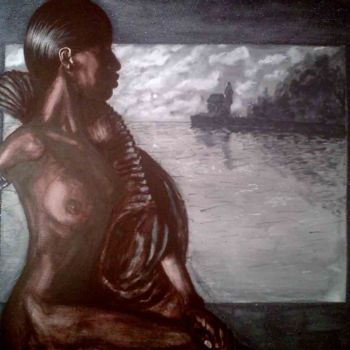 Peinture intitulée "BELLA BELZA" par Karen Decoster, Œuvre d'art originale, Huile