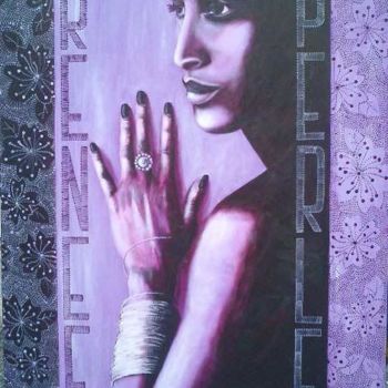 Peinture intitulée "RENEE PERLE" par Karen Decoster, Œuvre d'art originale, Huile