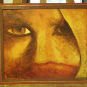Schilderij getiteld "Silence" door Karia M., Origineel Kunstwerk, Olie Gemonteerd op Frame voor houten brancard