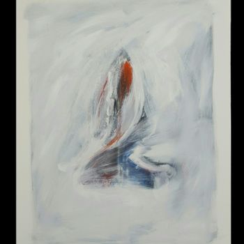 Painting titled "Blanc féminin" by Karine Lipp, Original Artwork, Acrylic