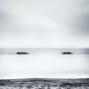 Photography titled "Two rocks emerging…" by Karim Carella, Original Artwork, Digital Photography