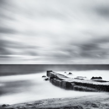 摄影 标题为“Ocean pier et dawn” 由Karim Carella, 原创艺术品, 数码摄影