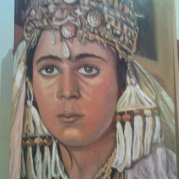 Peinture intitulée "femme de tlemcen al…" par Abdelkarim Saidani, Œuvre d'art originale