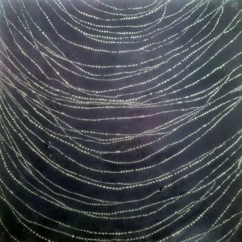 Pittura intitolato "Necklaces /collier" da Karin Martina Wloczyk, Opera d'arte originale, Acrilico Montato su Pannello di le…