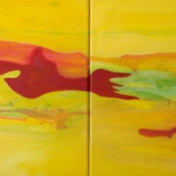 Pintura titulada "Amarillos" por Karina Bezchinsky, Obra de arte original, Oleo
