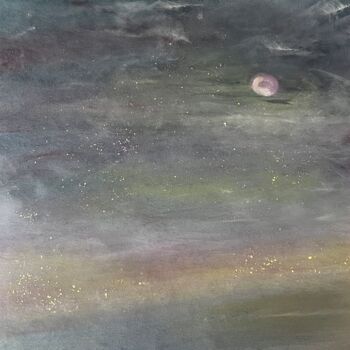 Painting titled "Glorious Night" by Karina Mosser, Original Artwork, Pastel