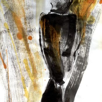 「Black bird」というタイトルの描画 Karina Plachetkaによって, オリジナルのアートワーク, インク