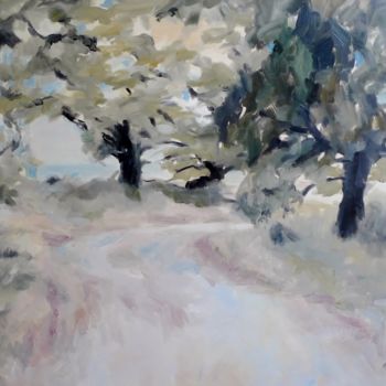 Pittura intitolato "Olive grove on Crete" da Karina Plachetka, Opera d'arte originale, Olio