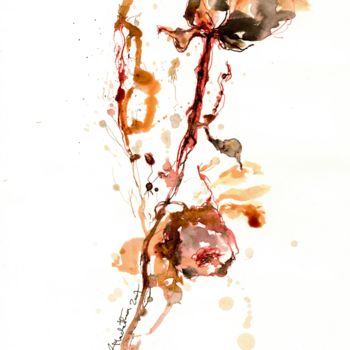 Drawing titled "Ink Flowers Collect…" by Karina Plachetka, Original Artwork, Ink