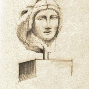 Drawing titled "Ancient sculpture d…" by Karina Plachetka, Original Artwork