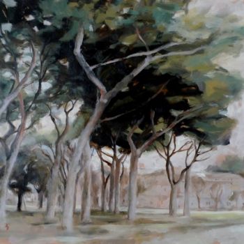 Painting titled "'Parco Schuster - R…" by Karina Plachetka, Original Artwork, Oil