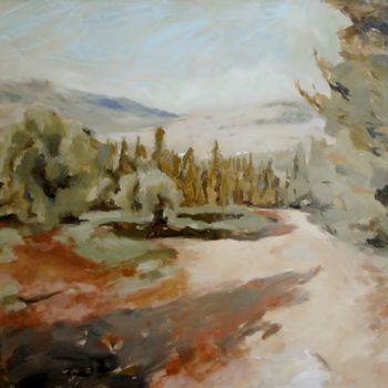 Malerei mit dem Titel "Georgioupolis Lands…" von Karina Plachetka, Original-Kunstwerk, Öl