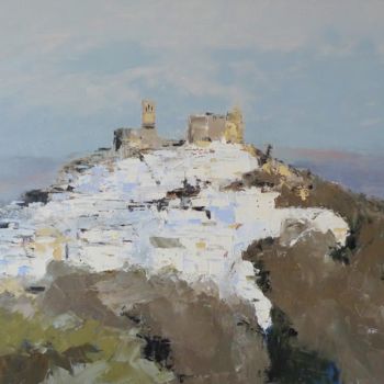 Painting titled "White towns of Anda…" by Karina Plachetka, Original Artwork, Oil