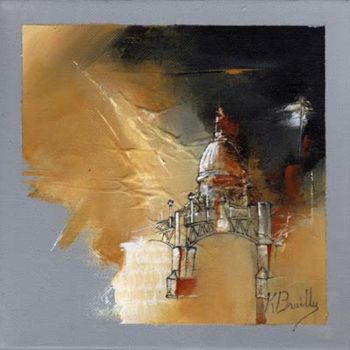 Картина под названием "Clair obscur sur la…" - Karine Brailly, Подлинное произведение искусства