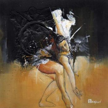 Картина под названием "Douceur d'un pas" - Karine Brailly, Подлинное произведение искусства