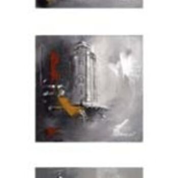 Schilderij getiteld "Triptyque Toulouse…" door Karine Brailly, Origineel Kunstwerk