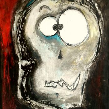 Painting titled "Zombie" by Karine Brescia, Original Artwork