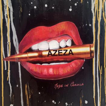 Malerei mit dem Titel "AZEZA MADE IN CORSI…" von Karine Colombani (KARINECO'ART), Original-Kunstwerk, Acryl