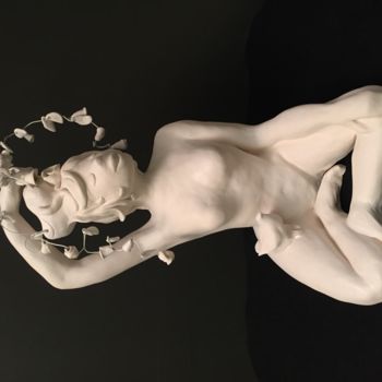 Скульптура под названием "Délicatesse" - Juka, Подлинное произведение искусства, Терракота