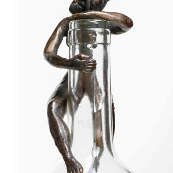 Skulptur mit dem Titel "Syrah" von Juka, Original-Kunstwerk, Bronze