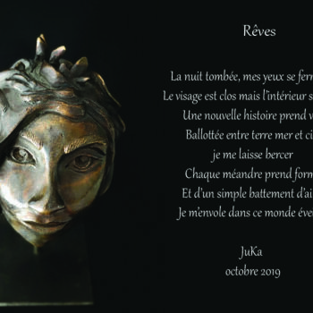 Digitale Kunst mit dem Titel "Rêves" von Juka, Original-Kunstwerk, Fotomontage