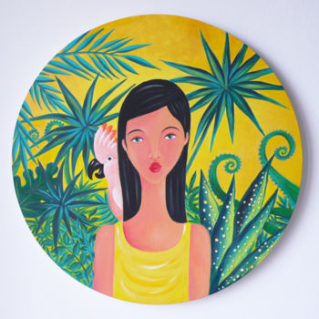 Peinture intitulée "Lumière tropicale" par Kalam, Œuvre d'art originale, Acrylique