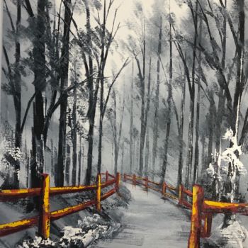 Peinture intitulée "Au détour d’un sous…" par Karine Marolleau, Œuvre d'art originale, Huile Monté sur Châssis en bois