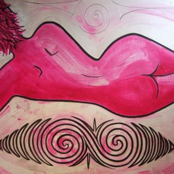 Peinture intitulée "La Sirène" par Karine Cathala (KA), Œuvre d'art originale, Acrylique