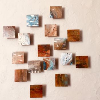 Peinture intitulée "SERIE " vents porte…" par Karine Damour, Œuvre d'art originale, Huile